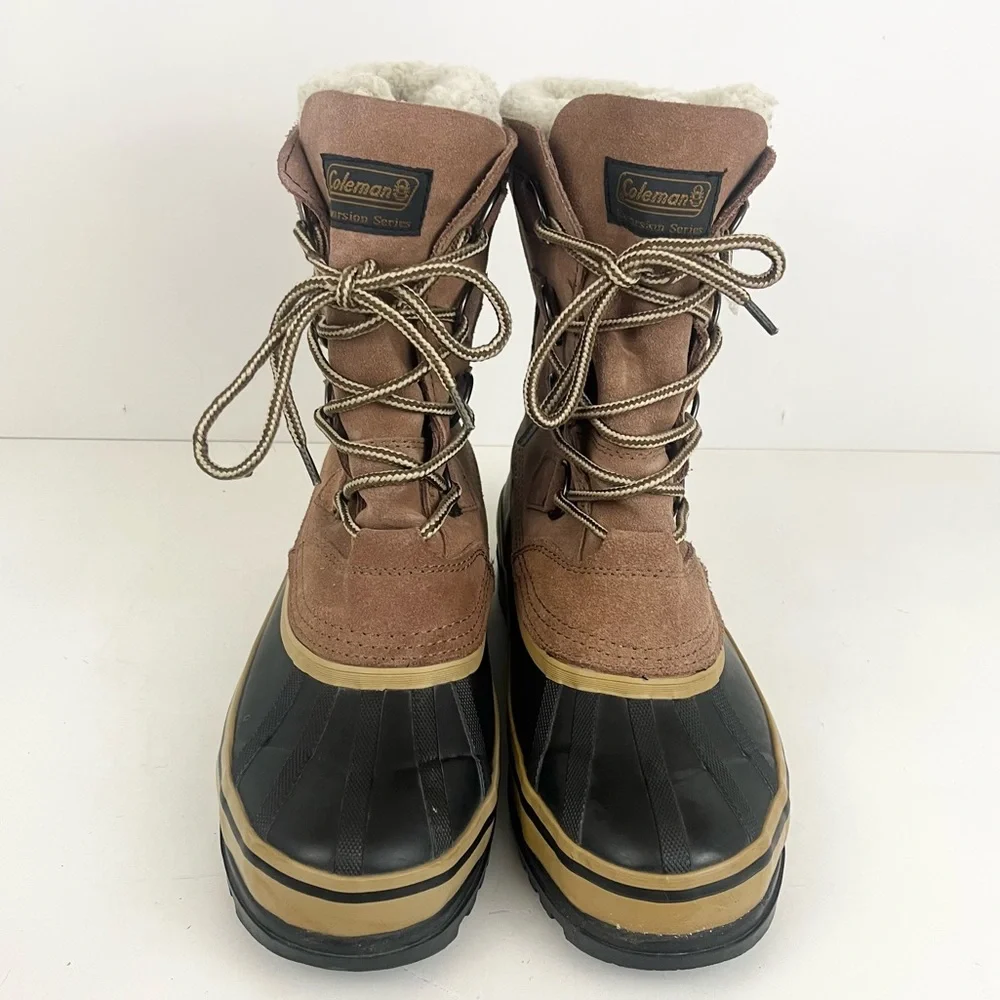 Men’s Coleman Fleece Lined Winter Lace Up Boots Mens Size 7